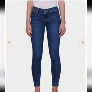 Frame La Skinny De Jeanne Denim Jean Sz 30 Mid-Rise Stretch